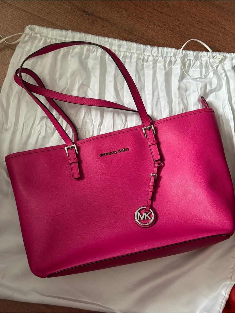 Michael Kors Hot Pink Saffiano Tote